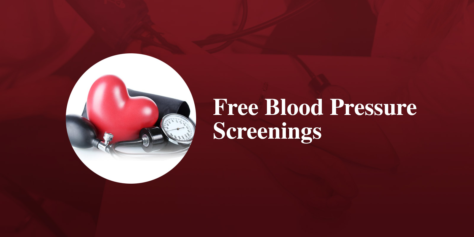 Free Blood Pressure screening at Stl John the Baptist Covington WA