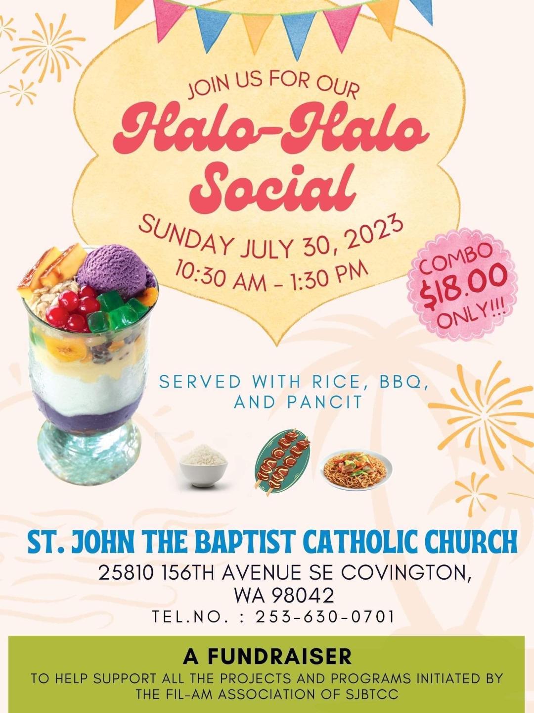 Fil-Am Association of St. John the Baptist Halo Halo Social
